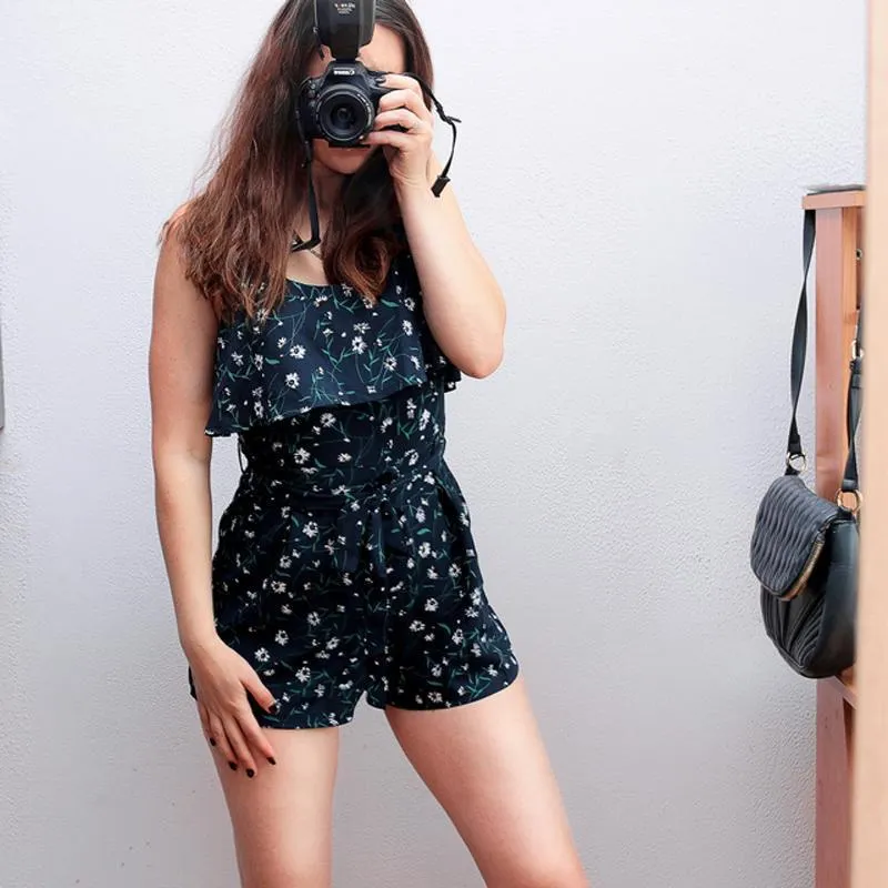 Floral Ruffled Romper