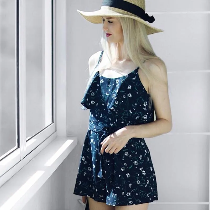 Floral Ruffled Romper