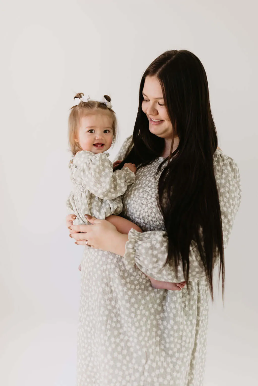 French Gray Floral | Ruffle Romper
