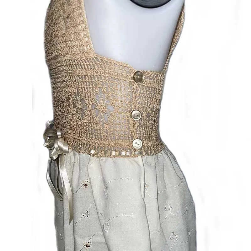 Girl Cream Dress - Vainilla - My Garden Collection