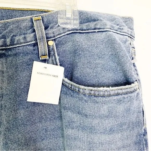 Goldsign Cotton Denim High Rise Straight Leg Jeans Size 32 NWT