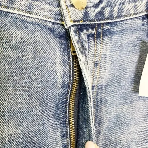 Goldsign Cotton Denim High Rise Straight Leg Jeans Size 32 NWT