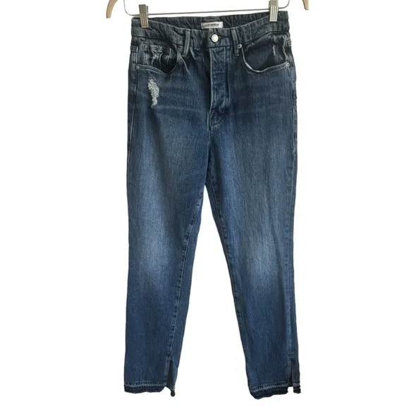Good American Good Boy Double Slit Jeans, Size 6/28
