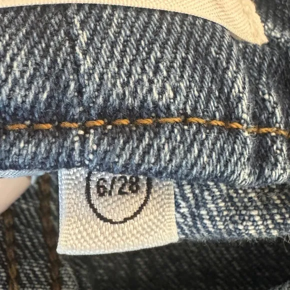 Good American Good Boy Double Slit Jeans, Size 6/28