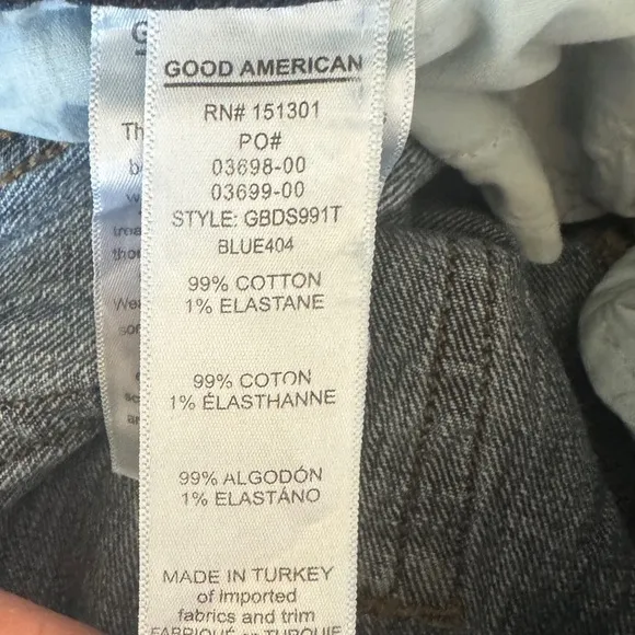 Good American Good Boy Double Slit Jeans, Size 6/28