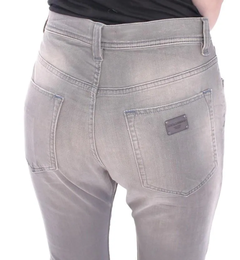 Gray BOYISH Boyfriend Stretch Jeans