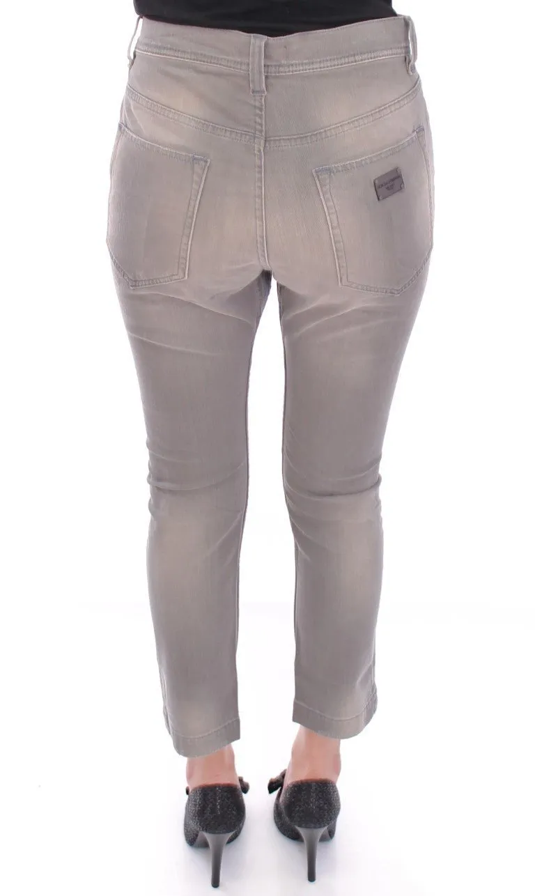 Gray BOYISH Boyfriend Stretch Jeans