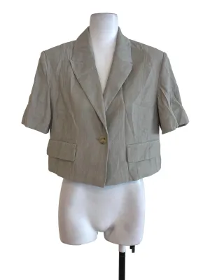 Green Cropped Jacket
