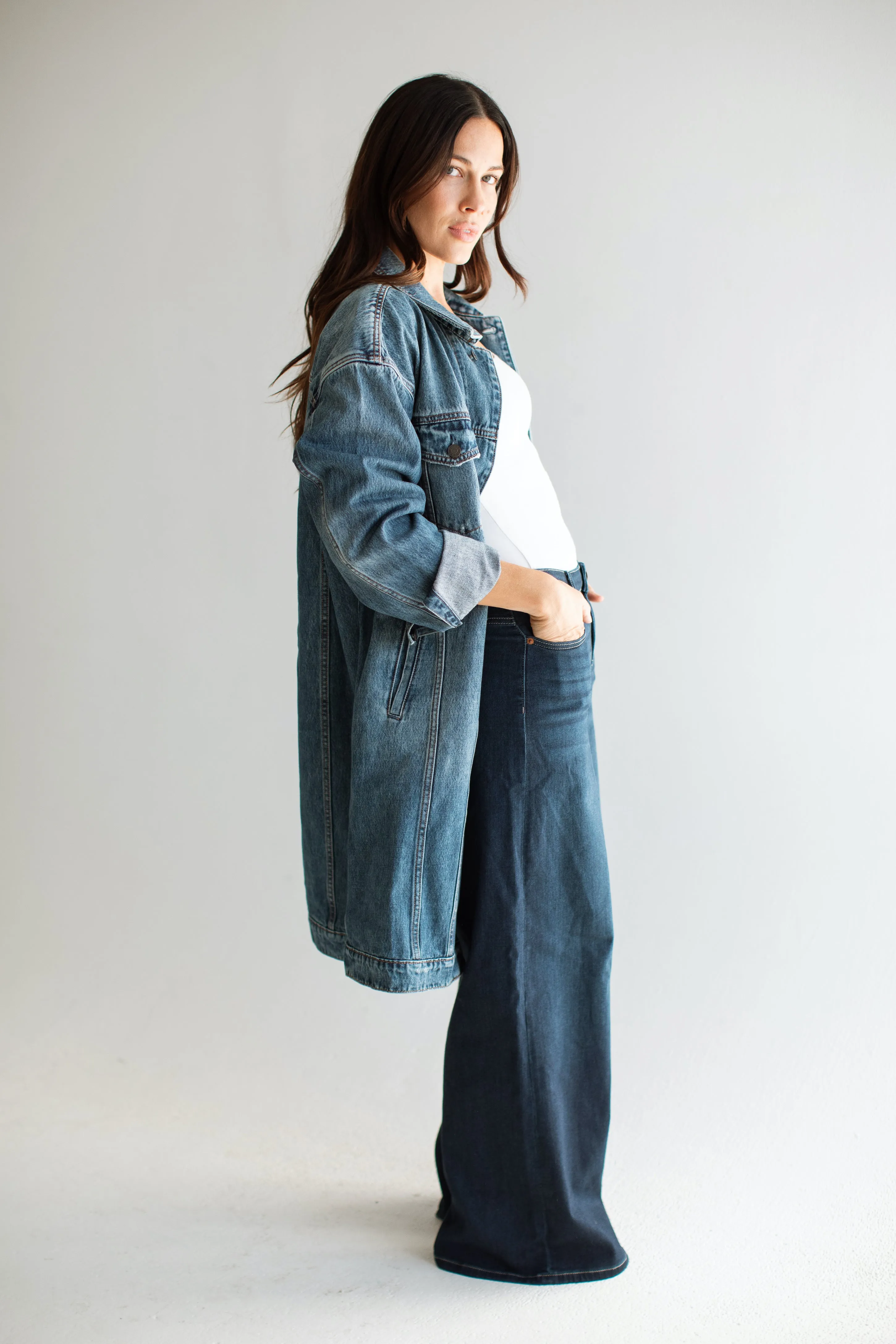 Haidyn Denim Long Jacket