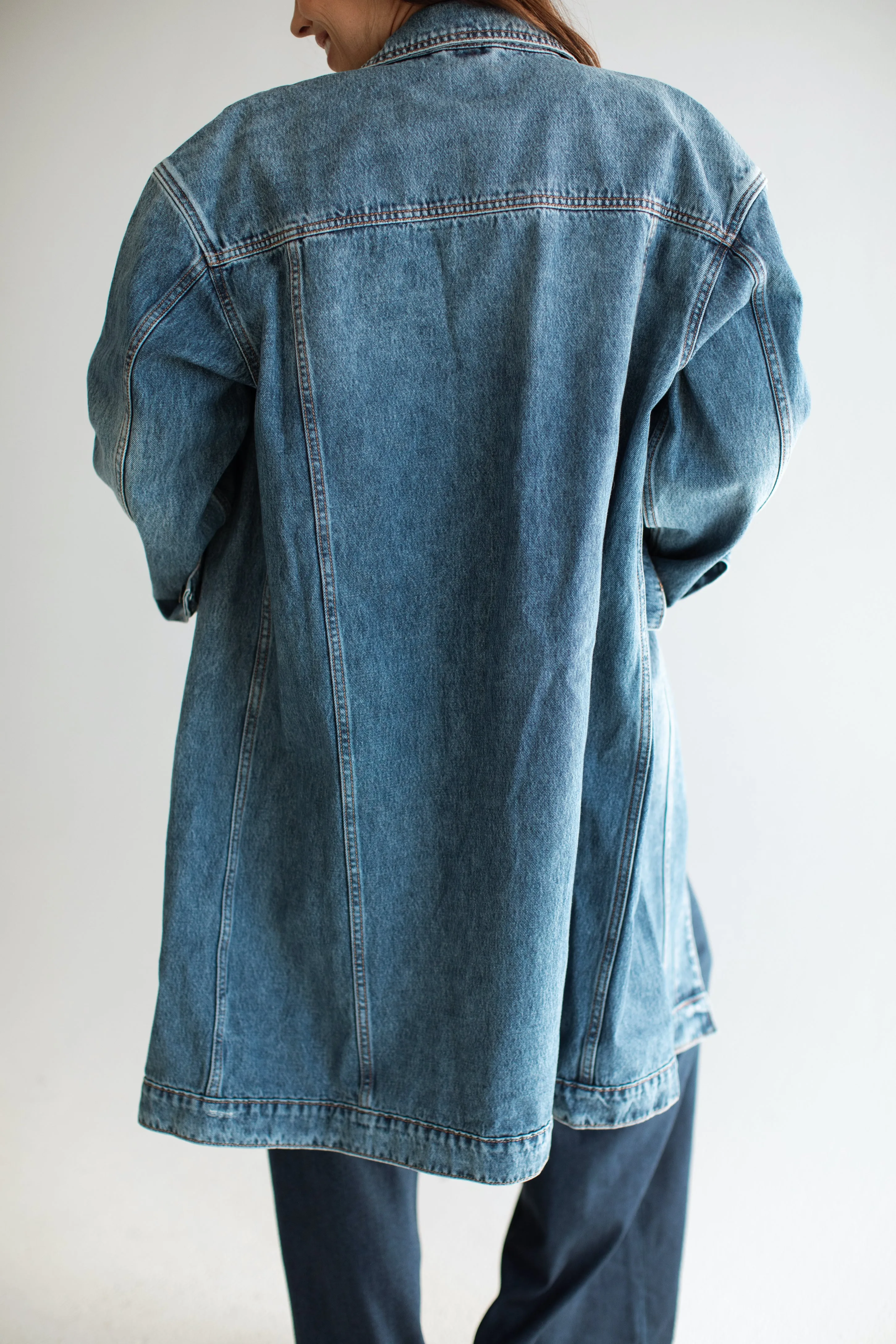 Haidyn Denim Long Jacket
