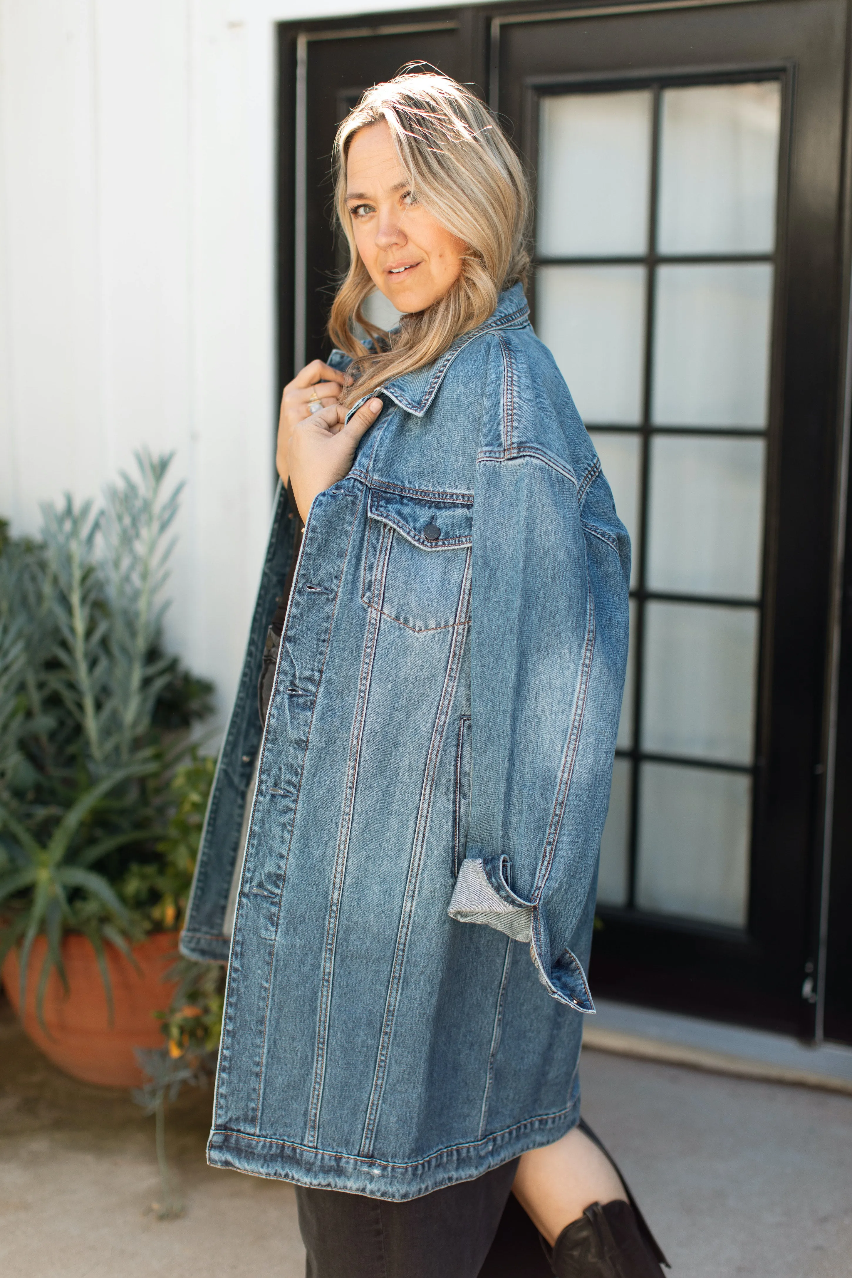 Haidyn Denim Long Jacket