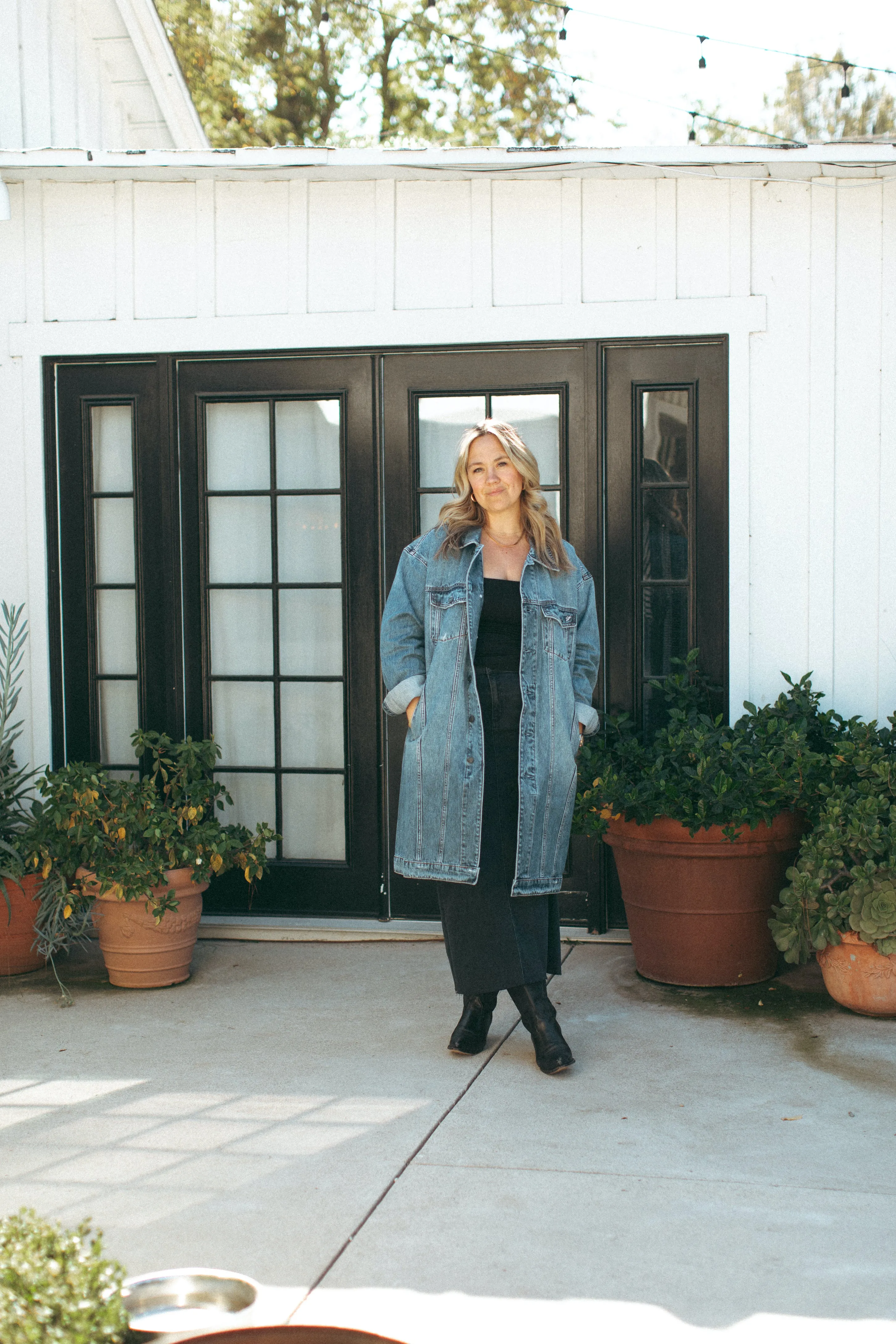 Haidyn Denim Long Jacket