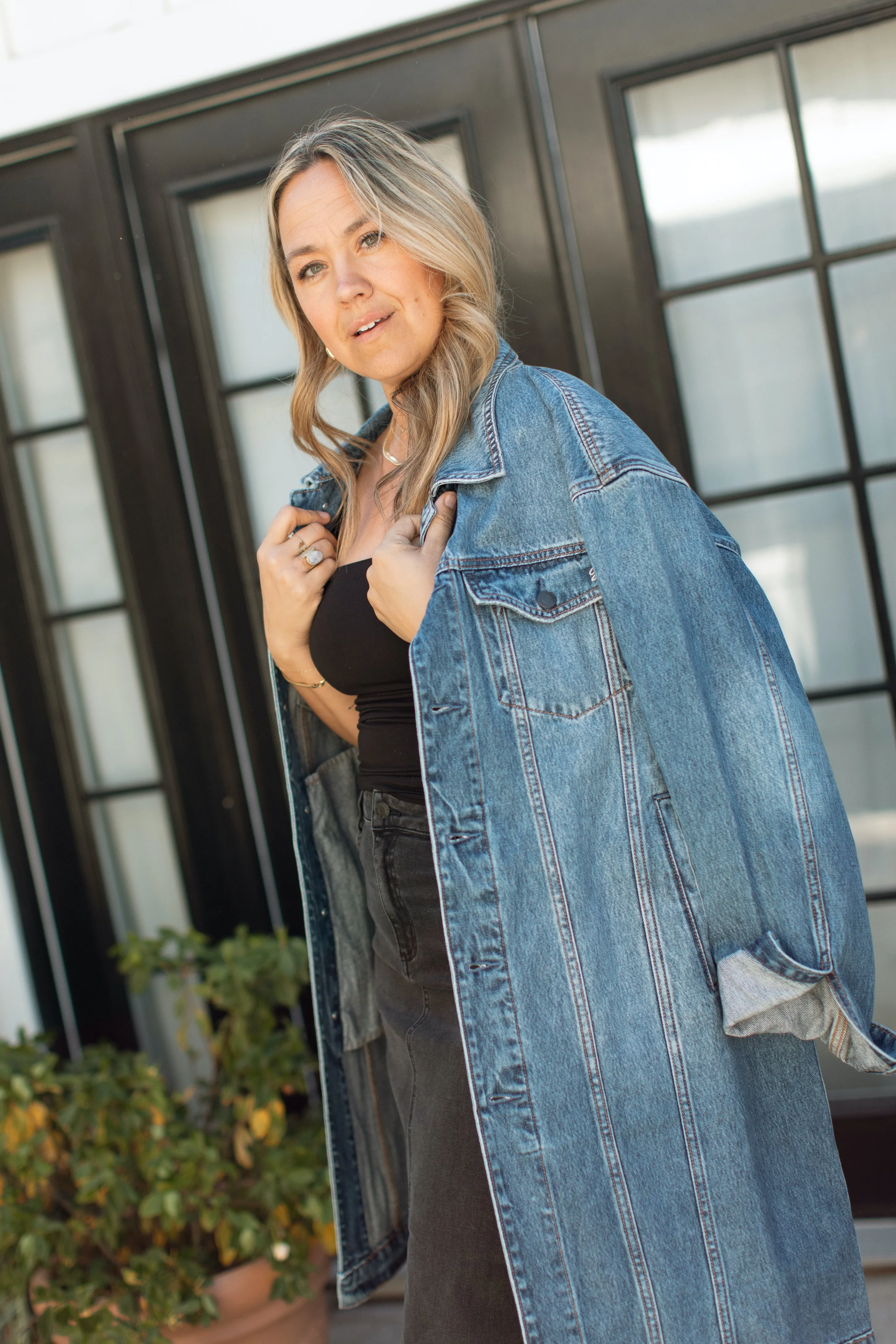 Haidyn Denim Long Jacket