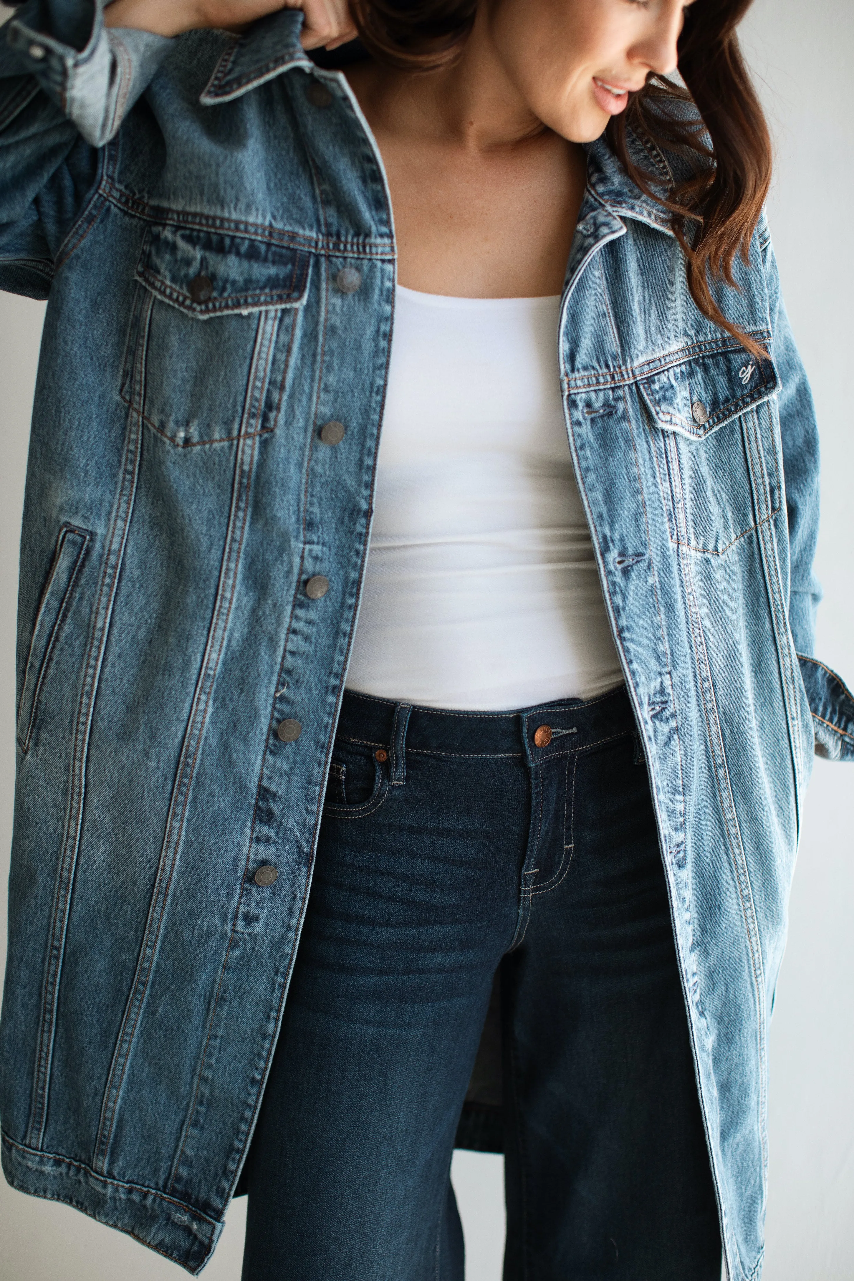 Haidyn Denim Long Jacket