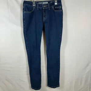 Harley-Davidson Women’s Jeans Straight Leg Mid-Rise Stretch Denim Dark Indigo 27