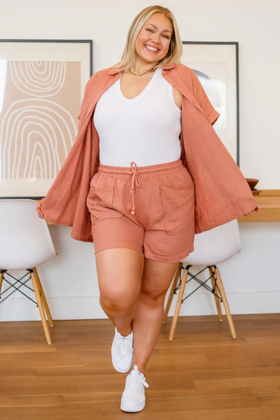 Hazel Blues® | Roadmap To Love Shorts in Marsala