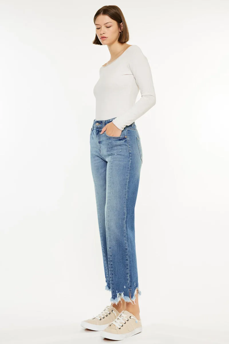 Hellen High Rise Straight Leg Jeans
