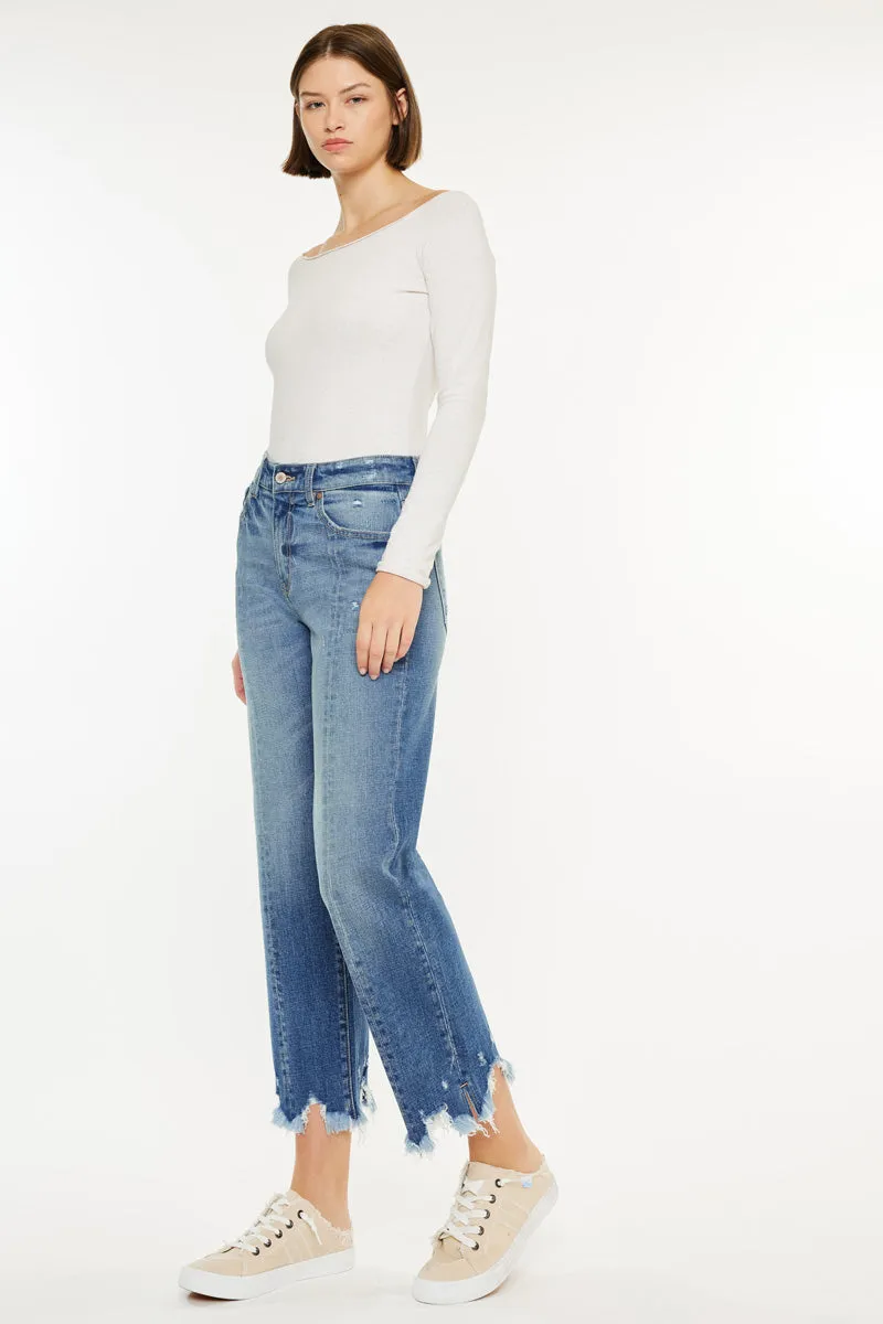 Hellen High Rise Straight Leg Jeans