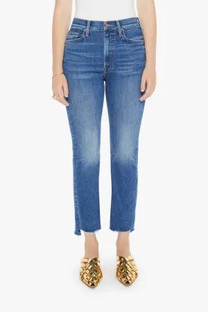 High Waisted Rider Ankle Step Fray Jean | Over The Top