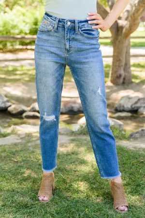 Howdy Embroidery Boyfriend Jeans by Judy Blue