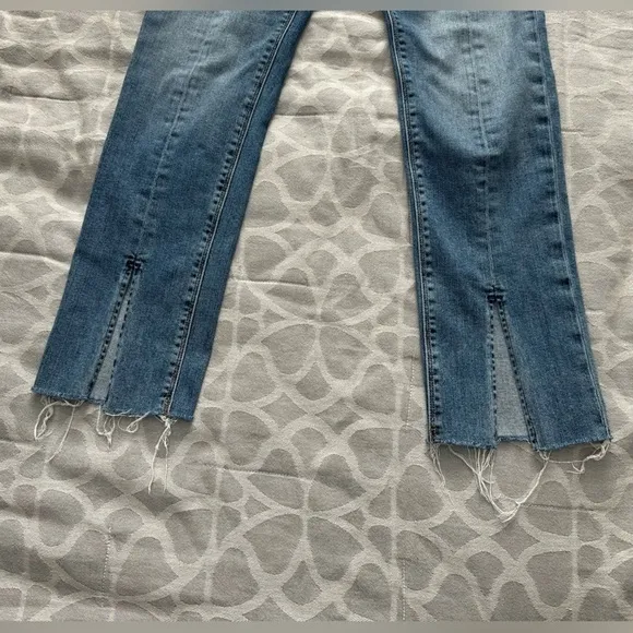 Hudson Nico Mid-rise Ankle Straight Jeans with Slit Size 28