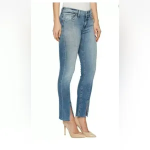 Hudson Nico Mid-rise Ankle Straight Jeans with Slit Size 28