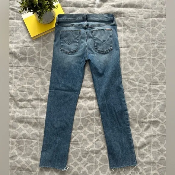 Hudson Nico Mid-rise Ankle Straight Jeans with Slit Size 28