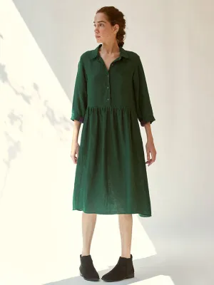 In The Moment Green Dress