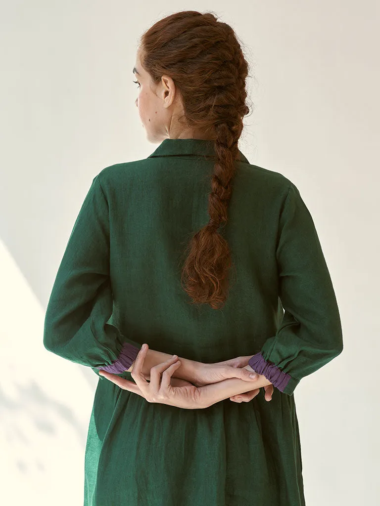 In The Moment Green Dress