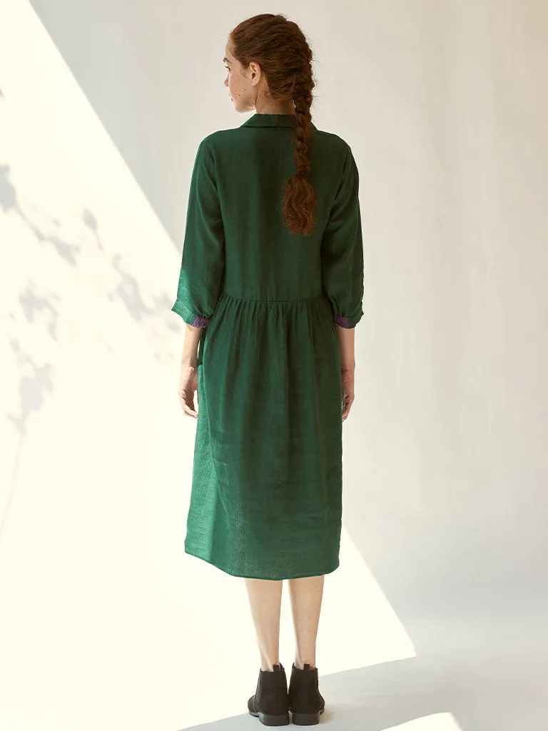 In The Moment Green Dress