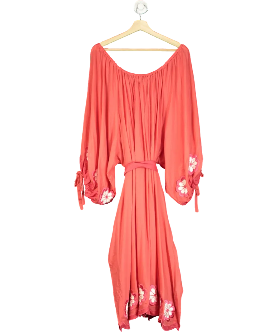 innika choo Red Floral Dress UK 12
