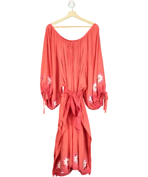 innika choo Red Floral Dress UK 12