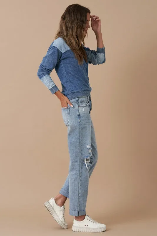 Insane Gene ROLLED UP BOYFRIEND JEANS