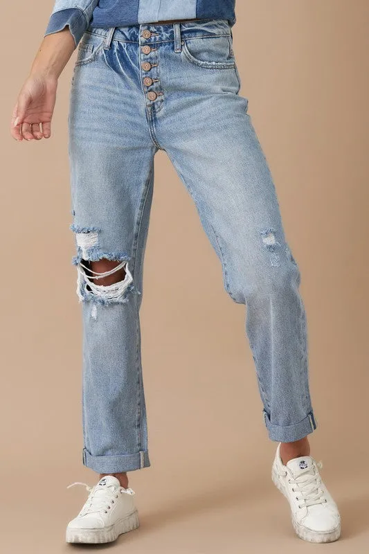 Insane Gene ROLLED UP BOYFRIEND JEANS