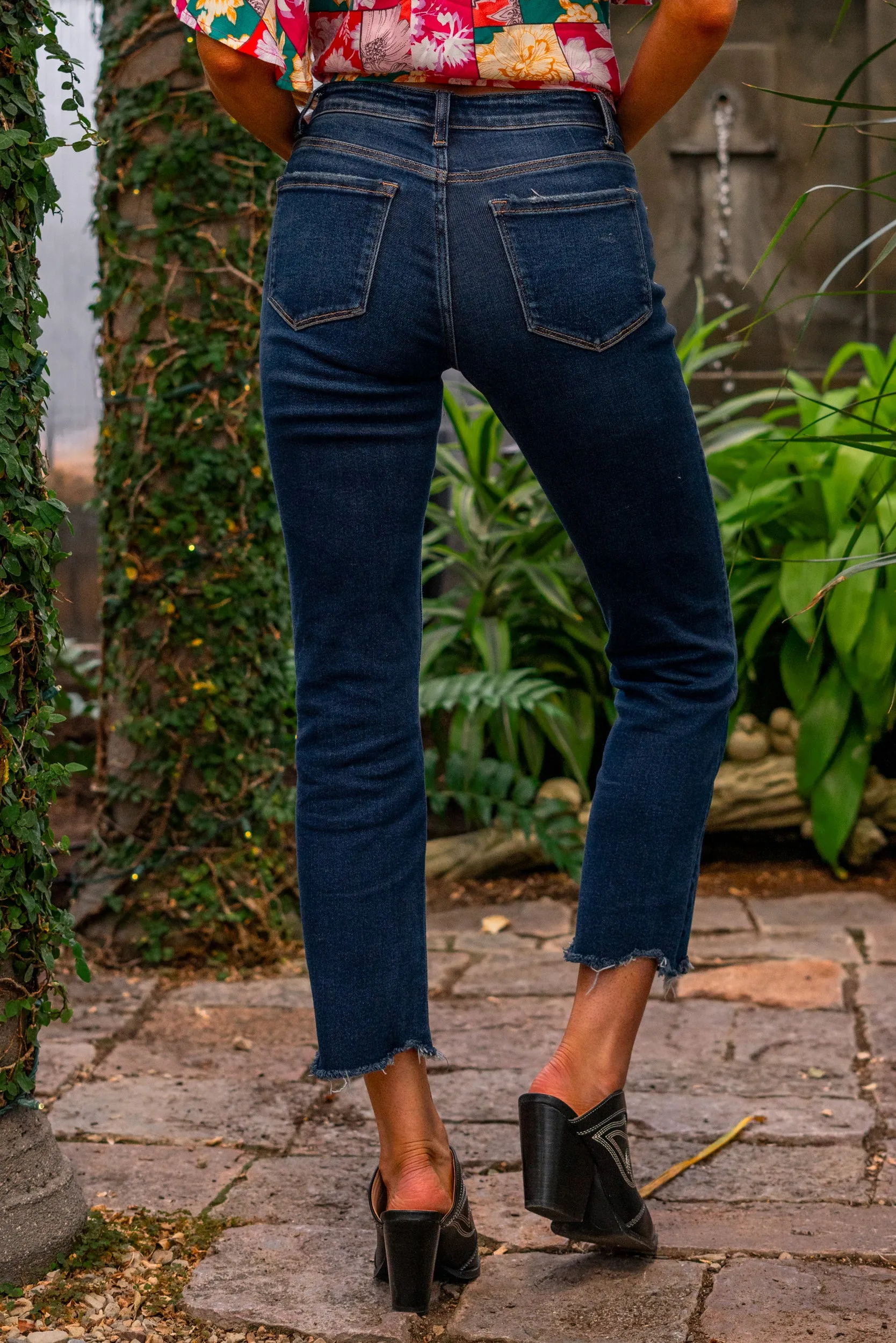 Issue Free Mid Rise Slim Straight Regular & Plus Sizes