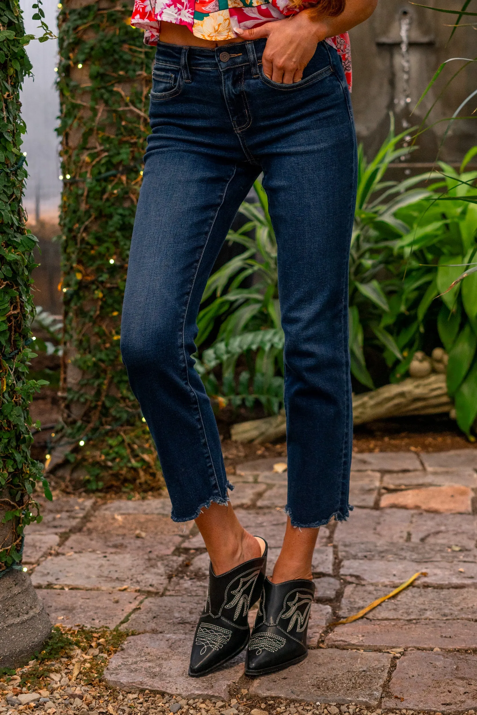 Issue Free Mid Rise Slim Straight Regular & Plus Sizes