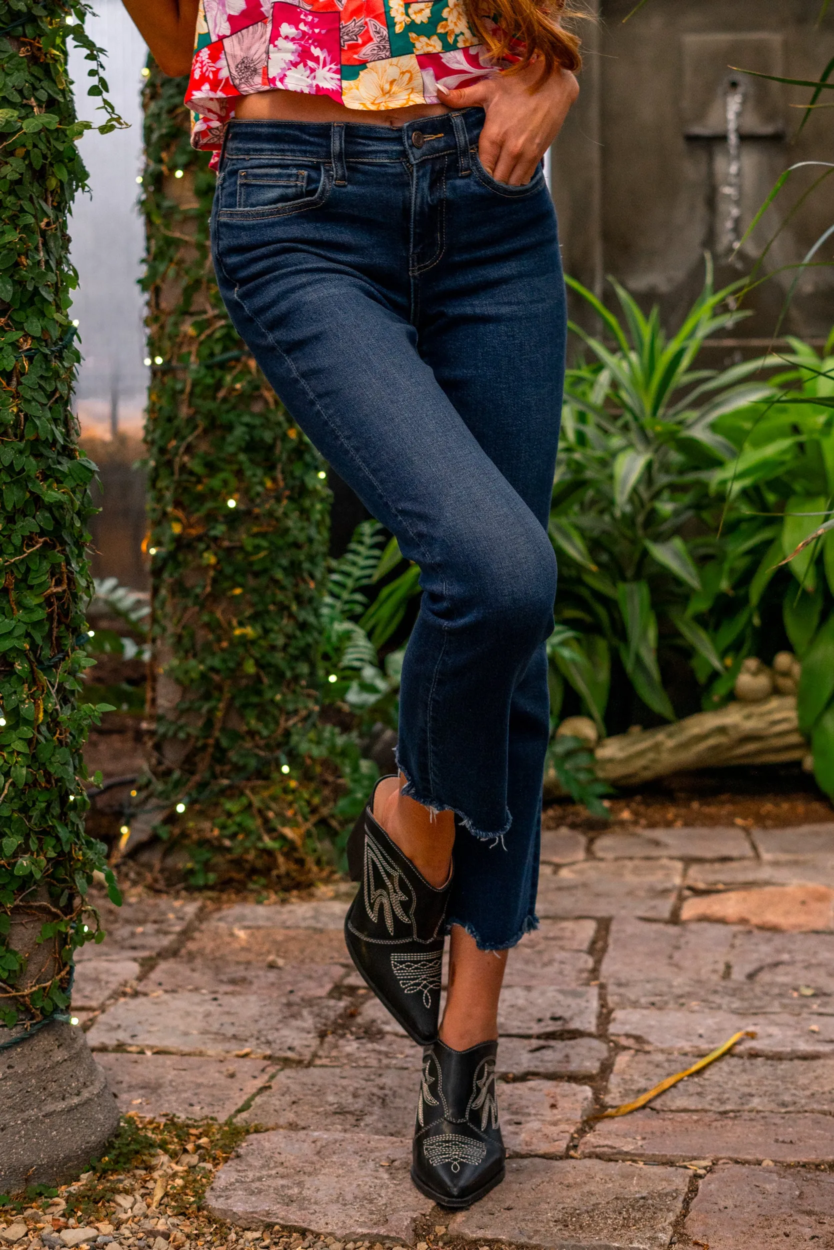 Issue Free Mid Rise Slim Straight Regular & Plus Sizes