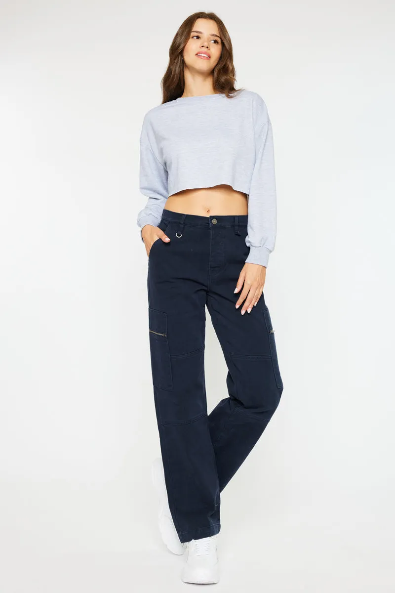 Jainie High Rise Straight Leg Jeans