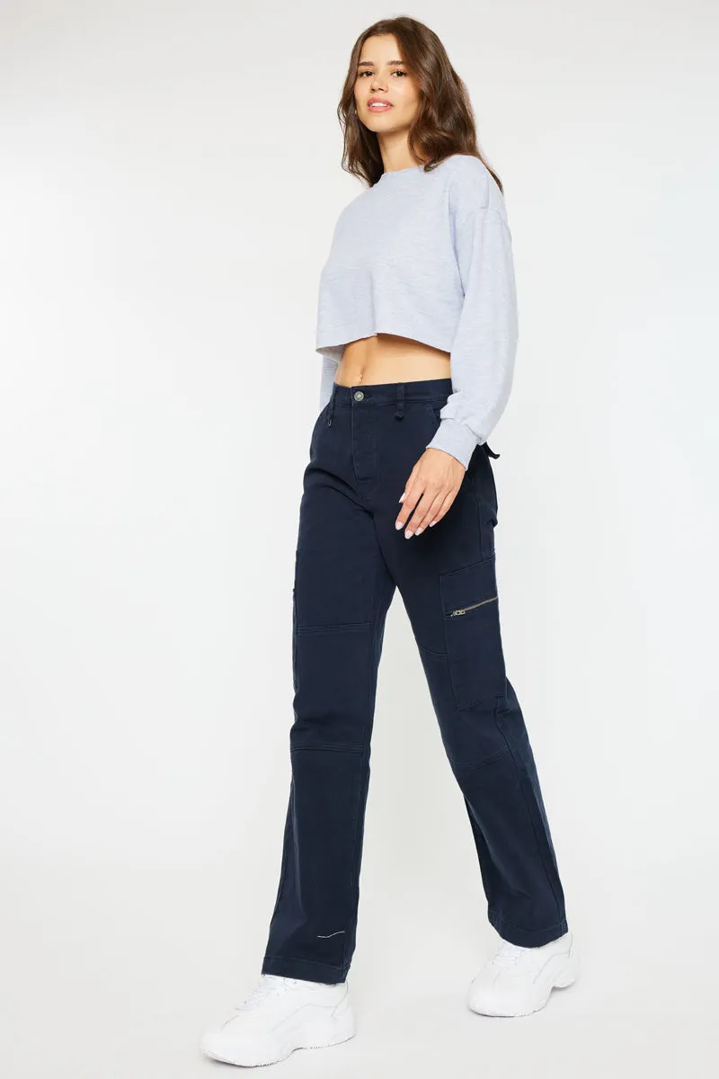 Jainie High Rise Straight Leg Jeans
