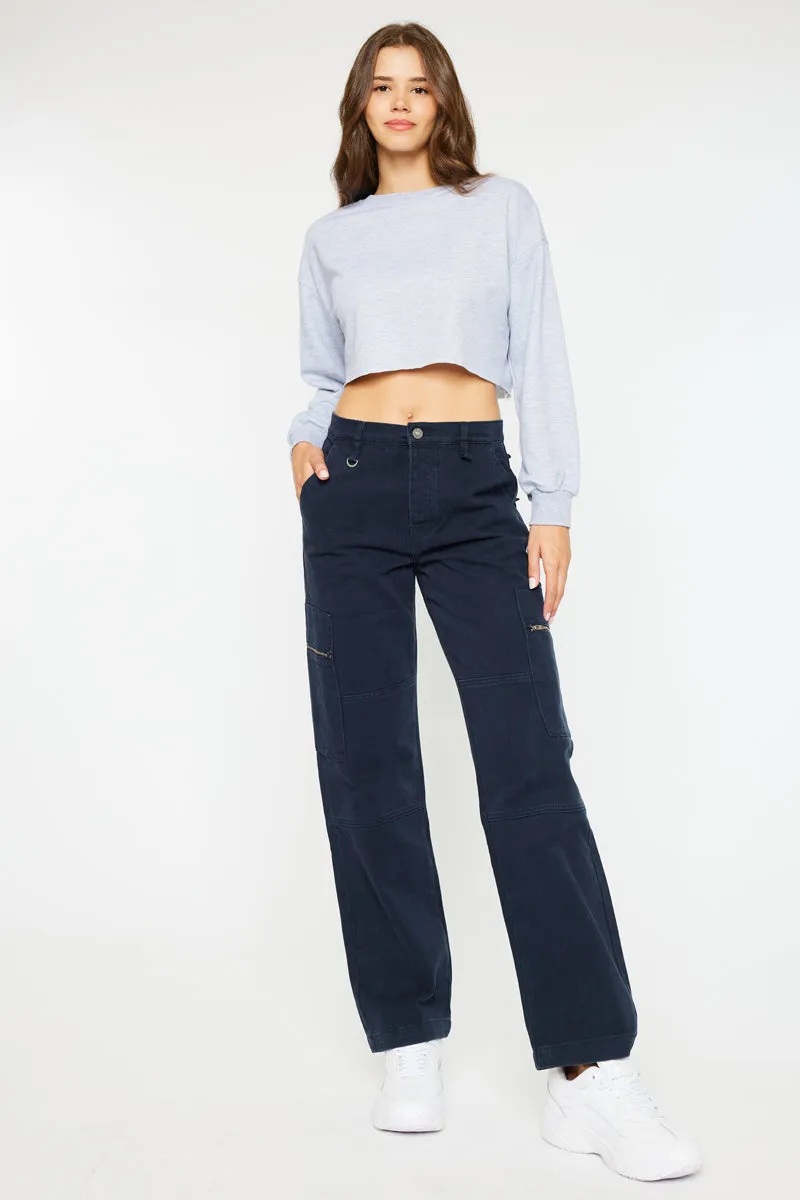 Jainie High Rise Straight Leg Jeans