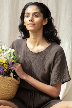 Jayda Organic Cotton Top in Cacao