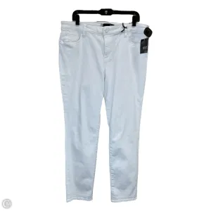 Jeans Boyfriend By Kut In White Denim, Size: 14