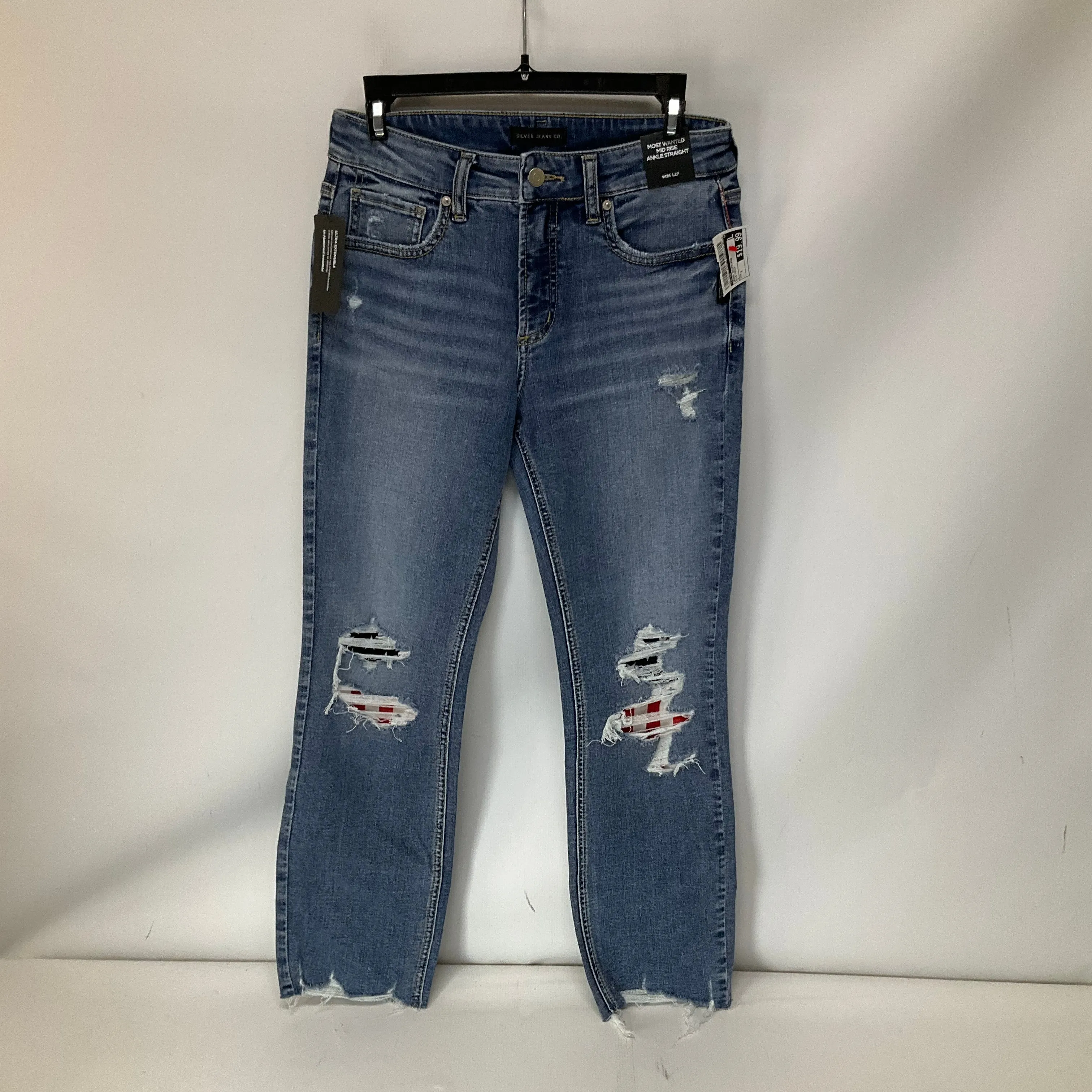 Jeans Boyfriend By Silver In Blue Denim, Size: 2