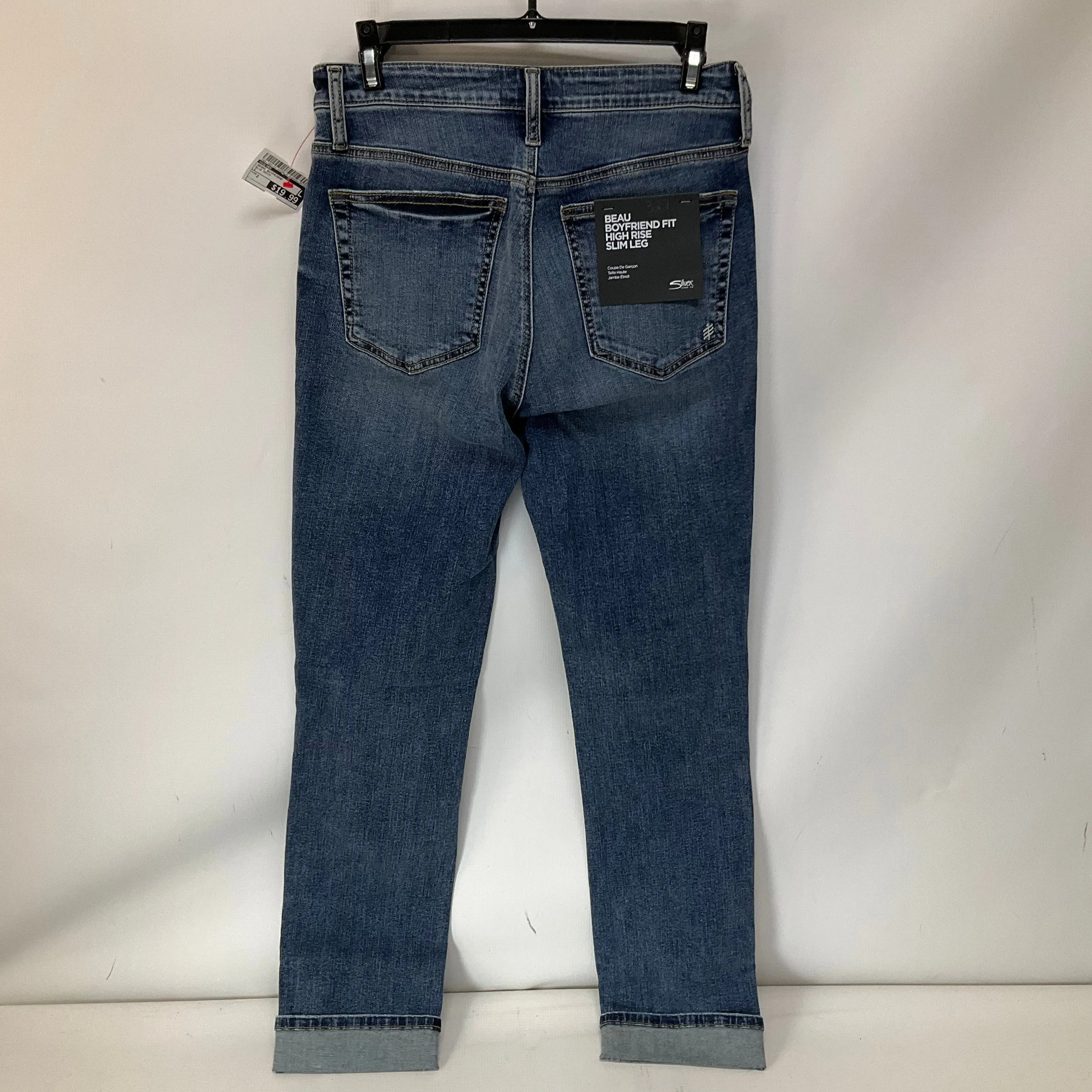 Jeans Boyfriend By Silver In Blue Denim, Size: 2