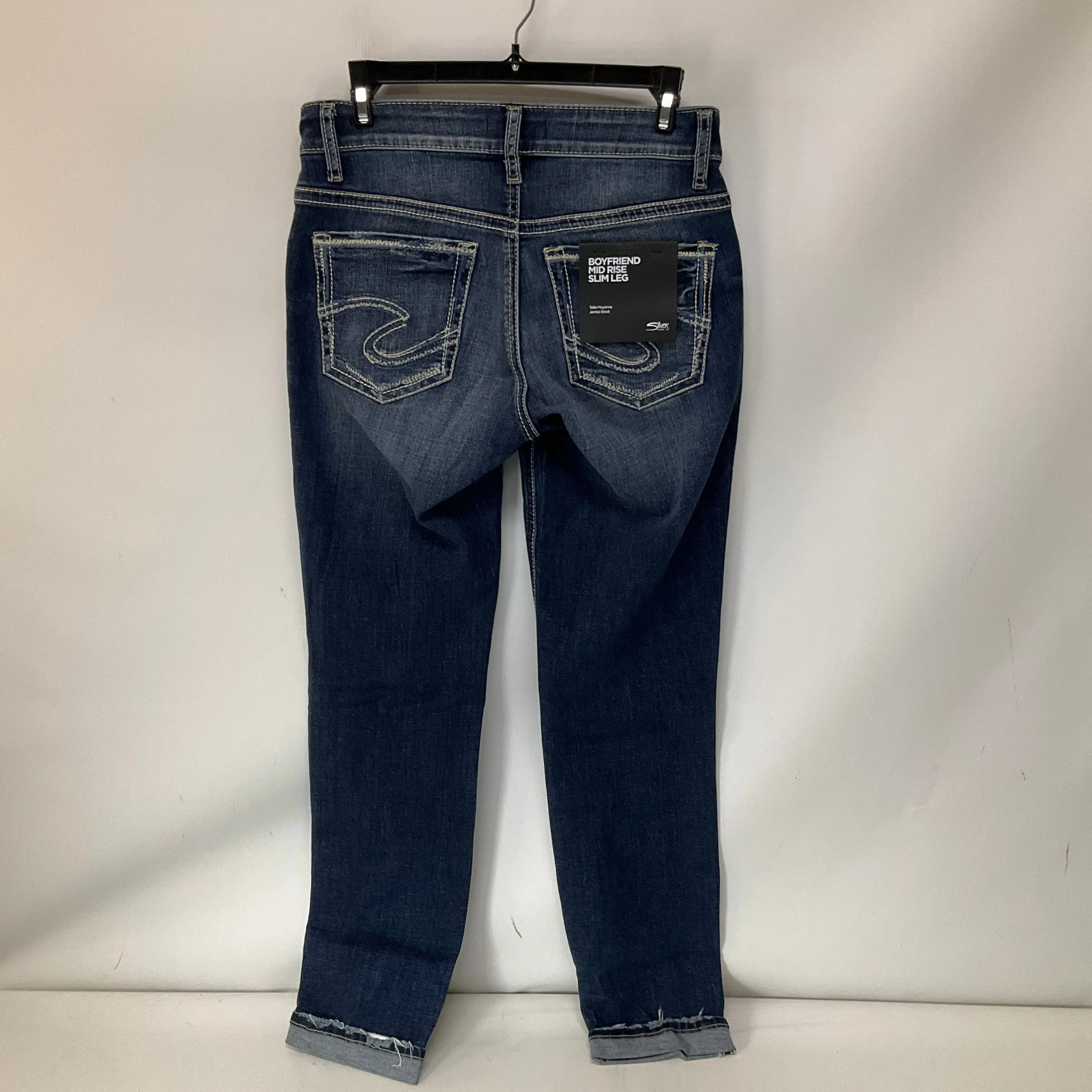 Jeans Boyfriend By Silver In Blue Denim, Size: 2