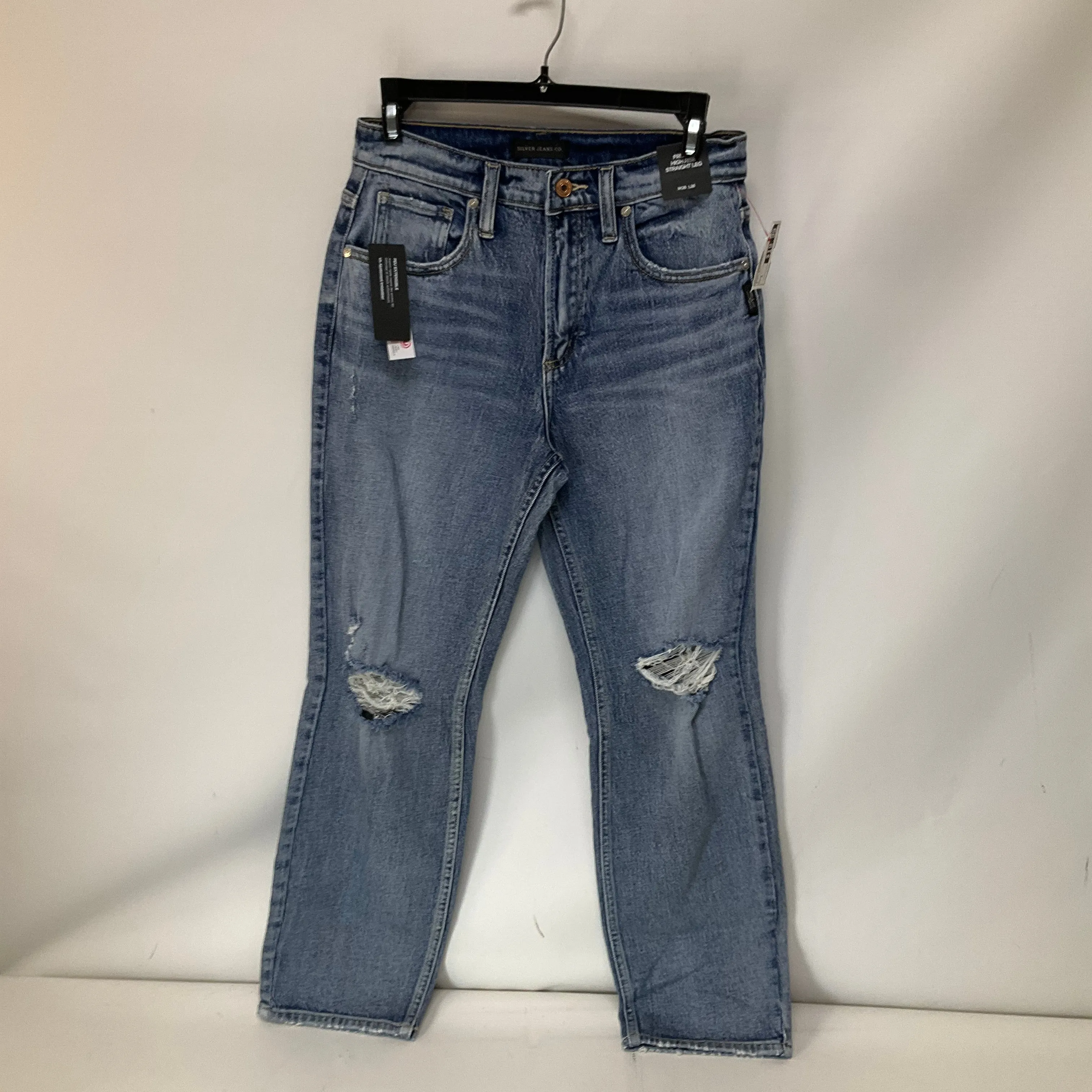 Jeans Boyfriend By Silver In Blue Denim, Size: 2