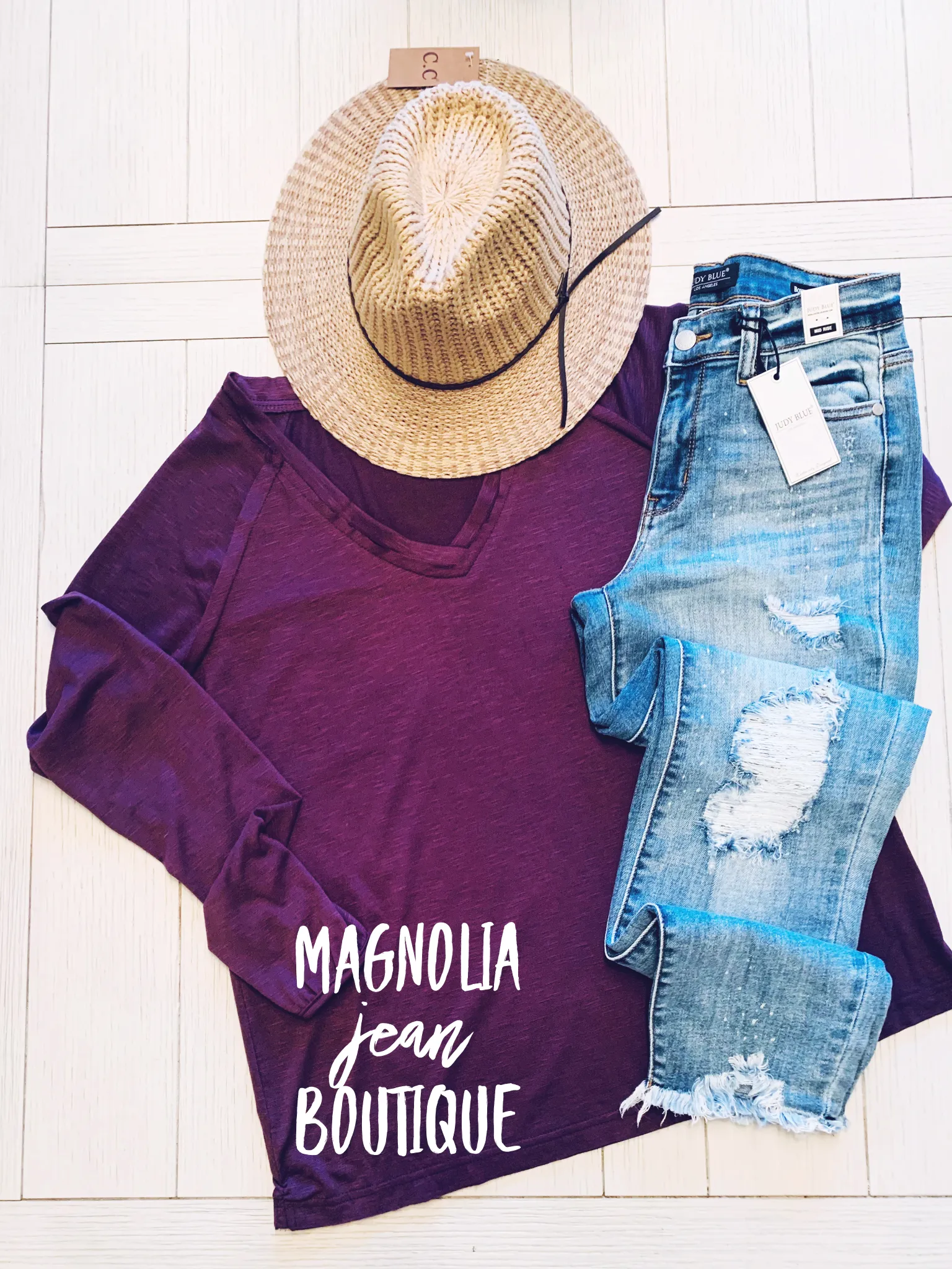 Judy Blue Beach Bum Bleached Boyfriend Jeans