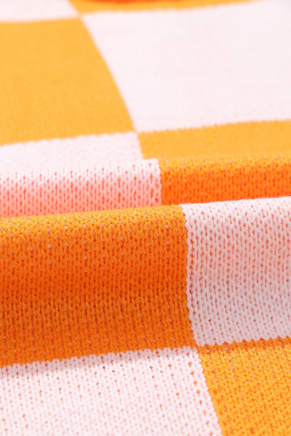 KaleaBoutique Checkered Bishop Sleeve Sweater