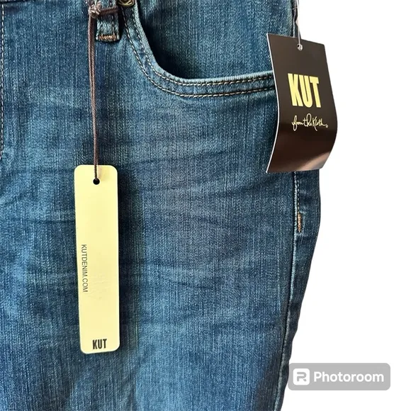 Kut from the Kloth Boyfriend Jeans Cuffed Size 6 NWT‎