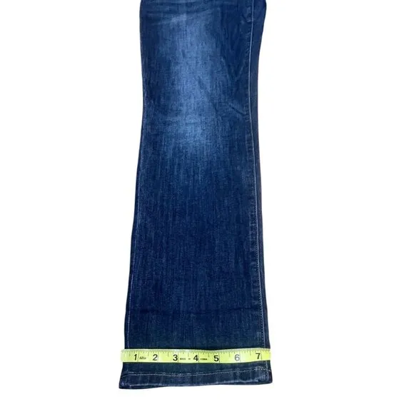 Kut From The Kloth Midrise Straight Boyfriend Jeans Women Size 12 Blue Denim